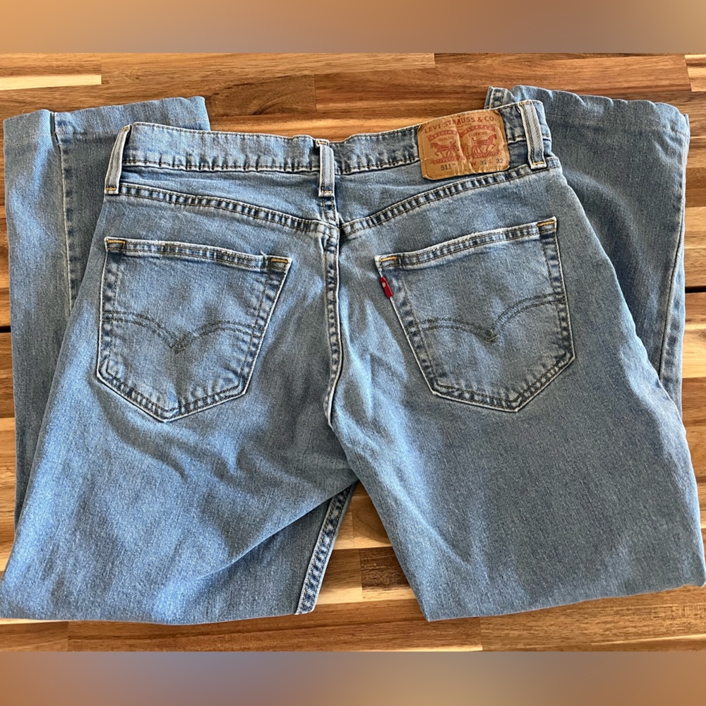 Levi’s 511 Ripped Jeans Size 32/32 - Picture 2 of 6